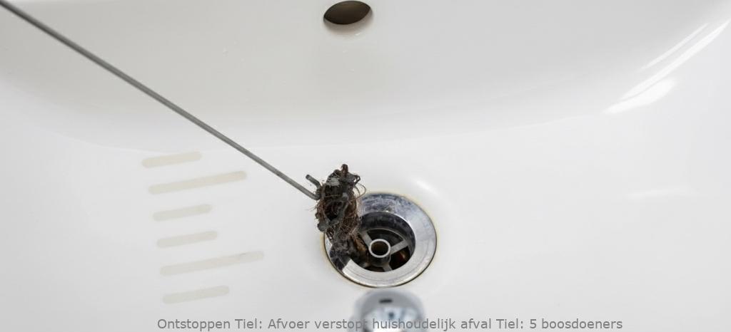 Afvoer verstopt huishoudelijk afval Tiel: 5 boosdoeners