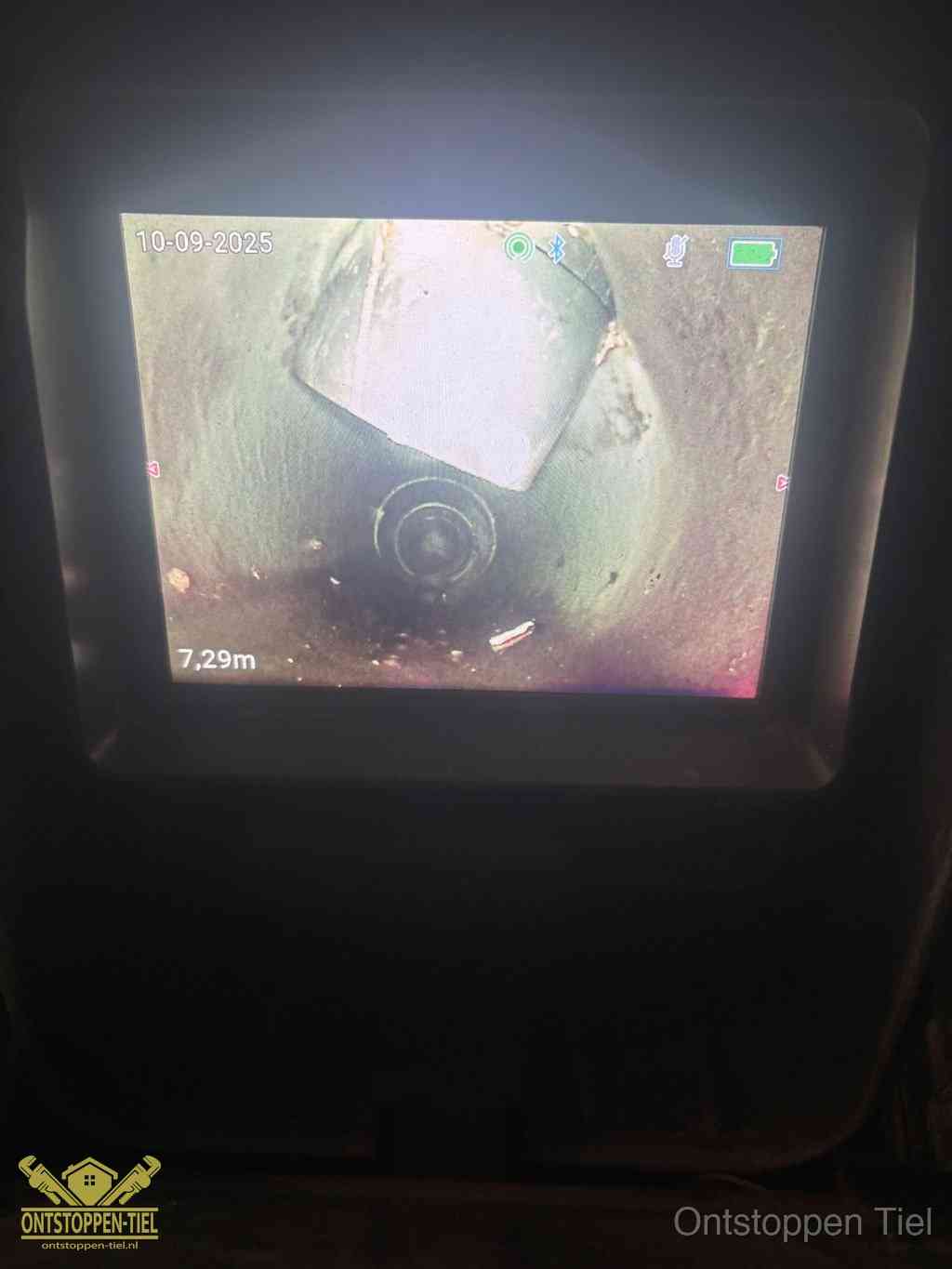 Rioolverzakking camerabeeld in Tiel