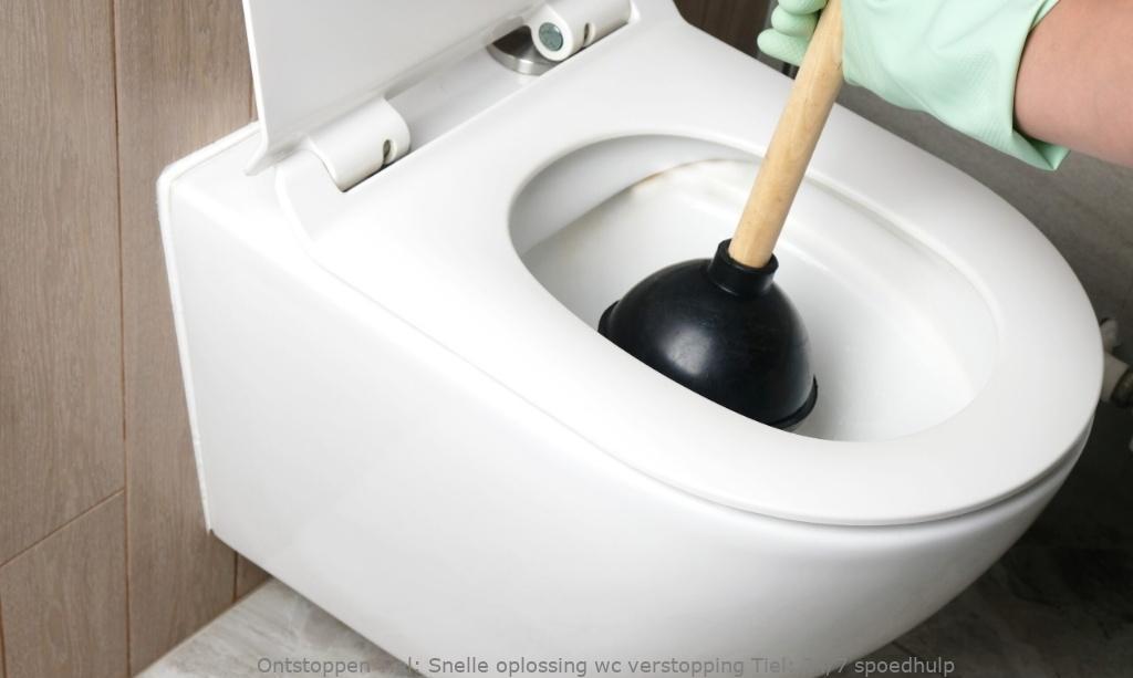 Snelle oplossing wc verstopping Tiel: 24/7 spoedhulp
